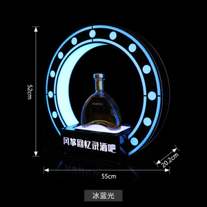 Rechargeable LED Hennessy XO Présentateur de <span class=keywords><strong>Bouteille</strong></span> Acrylique VIP Affichage Glorifier avec <span class=keywords><strong>Champagne</strong></span> Lumière Stand Rack pour Night Club Decor - Product Image 4