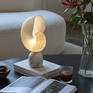 Modern Minimalist Stone Table Lamp E27 Touch Control USB Powered <b>Night</b> <b>Light</b> Geometric Solid Design 180x250MM Living Room - Product Image 1