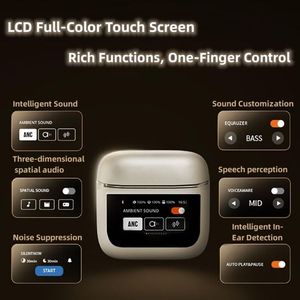 Auriculares Inalámbricos V8 Inteligentes con Pantalla Táctil HD, Wifi, Reducción de Ruido para Juegos, Pantalla de Energía, Auriculares Inalámbricos Intrauditivos - Product Image 2