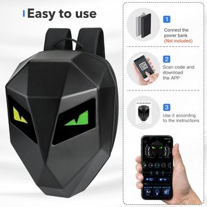 Sac à dos de moto DABASHAN, grand format, coque rigide ABS EVA, écran LED programmable DIY, écran couleur intégral pour hommes - Product Image 5