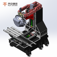 Mesin Perkakas Vertikal Presisi Tinggi BT30 Spindle 3 Axis CNC untuk Pengeboran dan Pembubutan