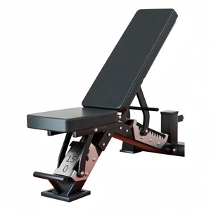 Chaise de fitness multifonctionnelle commerciale personnalisée, pliable et sécurisée, avec banc d'haltères réglable et planche de redressement pour abdominaux et exercices à domicile - Product Image 1
