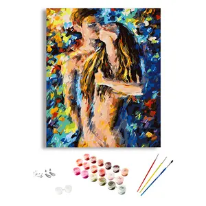 Custom Painting By Numbers Women Figure Portrait Painting By Numbers On Canvas Sexy Girls Nude Naked Diy Painting By Numbers