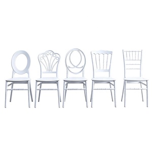 Chaises empilables en plastique pour appartements, vente en gros, décoratives, pour banquets, fêtes, événements, mariages, avec coussin - Product Image 1