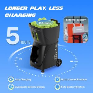 PT SMART <span class=keywords><strong>PRO</strong></span> Best Seller Attrezzatura Professionale Portatile Intelligente per <span class=keywords><strong>Tennis</strong></span> con Controllo APP per Allenamento Tecnologia <span class=keywords><strong>Tennis</strong></span> - Product Image 5