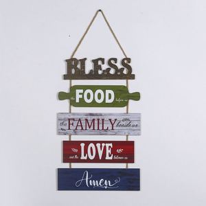 Decorazione appesa a parete in legno, casa soggiorno <span class=keywords><strong>cucina</strong></span> oggetti decorazione bagno citazioni di ispirazione parole Art Picture Print/ - Product Image 2