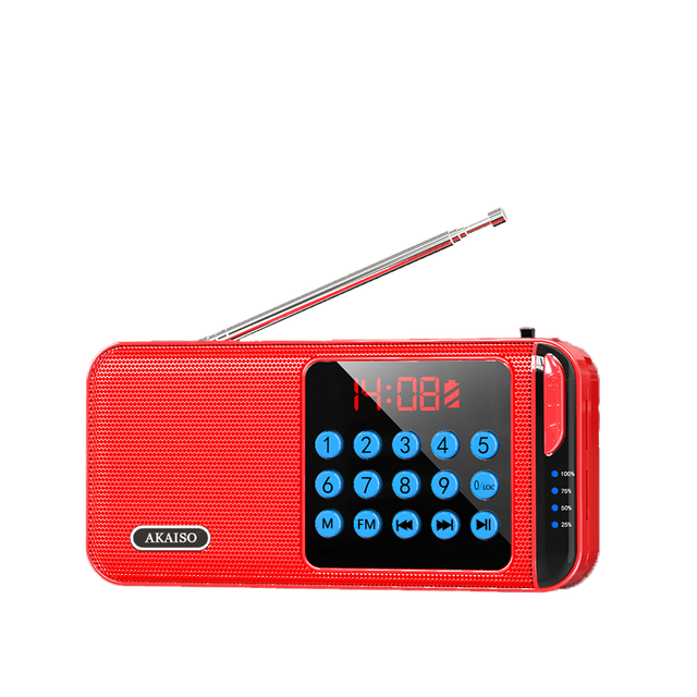 Factory Cheap Prices Mini Speaker Power Display Long Player 18650 Rechargeable Battery Portable Digital Fm Radio