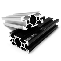 Profilé en aluminium extrudé série 6063 à bas prix, pour cadre en alliage d'aluminium 6063, utilisable avec les profilés 40x40, 50x50, 90x90.
