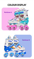 Patins à roulettes à 4 roues, patins à roulettes à double rangée, patins à roulettes en gros pour enfants