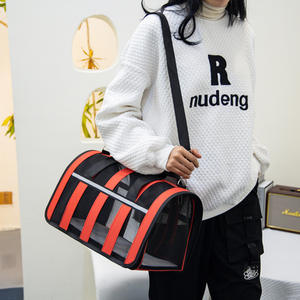 Transportín Personalizado para Mascotas, de Poliéster Oxford, Transpirable, con Patrón Sólido en Cuatro Lados, Bolsillo Lateral para Almohadilla, Bolsa de Viaje para Todas las Estaciones - Product Image 3