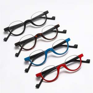 Gafas de Lectura Redondas con Logotipo Personalizado, Montura Pequeña de Alta Definición, Moda 2025, para Presbicia, Unisex - Product Image 1