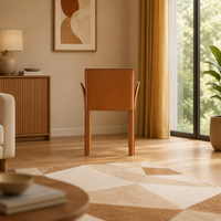 Chaise de salle à manger contemporaine en cuir pleine fleur avec accoudoirs, idéale pour le bureau et la maison, modèle pour salle informatique