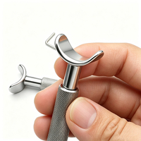 Couteau de gravure rotatif en cuir réglable DIY, manche en acier inoxydable OEM avec lame en acier à haute teneur en carbone pour le travail du cuir