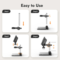 4.3 Inch LCD Screen 50X-1000X Digital Microscope for Smart Phone Repairing Error Coin Soldering PC View USB Microscope Stereo