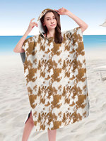 New Summer Aztec Camo Leopard Print Adults Hooded Beach Towel