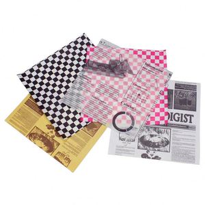 Papier d'emballage alimentaire résistant à l'huile avec logo imprimé personnalisé pour les hamburgers, les sandwichs et les plats - Product Image 4