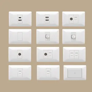 Electrical socket and light switches led dimmer wall switch wall push button switches