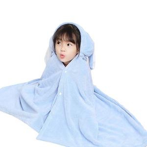 ชุดคลุมอาบน้ำมีฮู้ดสำหรับเด็กผู้ชายเด็กผู้หญิงเสื้อคลุมผ้ากำมะหยี่เนื้อหนา - Product Image 5
