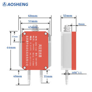 Capteur de pression d'air intelligent, sortie 4-20 mA, précision de 0,5 %, certifié CE, adapté à la surveillance de la pression des conduits et des ventilateurs, livraison rapide - Product Image 3
