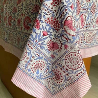 Nappe en coton indien tissée à la main, imprimée sur mesure, moderne, durable, écologique, pour événements/vente au détail, qualité supérieure, personnalisable