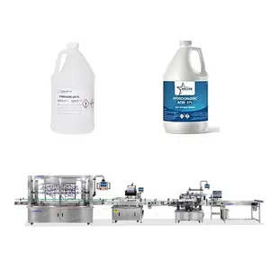 Automatic 3000 ml Hcl Acid Plastic Bottle Packing Filling Capping Machinery Machine