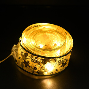 Lampu Pita Natal Lingkaran Pohon Natal Dekoratif 2m Ukuran Kustom Lampu LED Ramah Lingkungan - Product Image 3