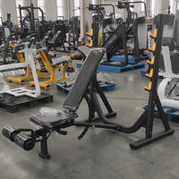 Banc plat multifonctionnel ASM-B4048 pour entraînement de force, banc réglable, chaise romaine, pour débutants et seniors