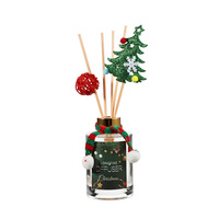 Coffret Cadeau de Noël Luxe : Diffuseur de Parfum et Bougies Parfumées pour la Maison – Idéal pour la Décoration de Noël, Cadeaux et Vente au Détail