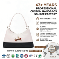 Sac hobo en cuir PU grainé crème et noir avec pendentif léopard, élégant, chic, de luxe, pour femme, usage quotidien, personnalisable OEM
