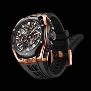 Elegante reloj de pulsera mecánico resistente al agua 5ATM con ventana de esfera de cristal diseñado para un rendimiento duradero de artesanía de confianza - Product Image 1