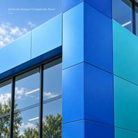 Panneau composite en aluminium massif à grain de pierre de 3 mm 4x8 pour revêtement mural extérieur