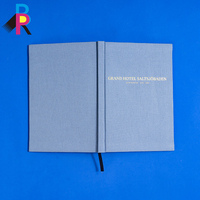 Carnet personnalisable en tissu de marque A5, couverture rigide en lin, impression numérique pour cadeau d'entreprise, papier durable