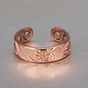 Pulsera de Cobre para Mujer Energinox, 99.9% Sólida, Hipoalergénica, Curativa, Terapia Magnética Pura - Product Image 6