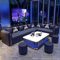 Hookah Lounge Möbel L-Form Whiskey Shisha Bar Couches Sofa Theke Kunstleder Bar Club Lounge Massivholz Disco Sofa