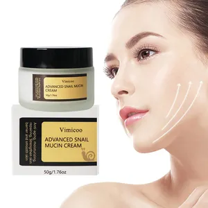 Venta caliente Coreano Anti Envejecimiento Productos para el cuidado de la piel Caracol Hidratante facial Reafirmante Reparación Advanced Snail Mucin Power Face Cream