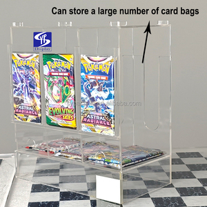 Distributeur empilable en acrylique transparent SYP pour les paquets de cartes Pokémon SWORD and SHIELD TCG, présentoir en acrylique pour les paquets de cartes Pokémon - Product Image 1