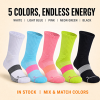 Chaussettes de basket-ball respirantes, antibactériennes, absorbant l'humidité, à design personnalisé, avec coussinets antidérapants pour hommes et femmes