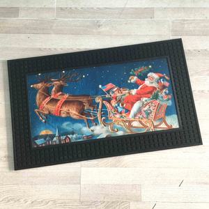 Tapis de porte lumineux musical de Noël avec capteur de lumière et de son, bienvenue, joyeux Noël - Product Image 6