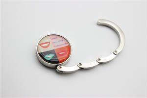 Porte-monnaie de table portable en gros <span class=keywords><strong>crochet</strong></span> pour sac cintre <span class=keywords><strong>autocollant</strong></span> époxy design votre logo - Product Image 3