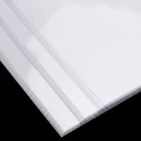 Feuille d'étiquettes autocollantes en vinyle acrylique transparent, imprimable A4, vierge, imperméable, séchage rapide