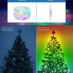 Smart Flexible RGB IP65 LED RGB DIY Decoration <b>Light</b> <b>String</b> 5V USB Outdoor with App/Remote Control for Christmas Holiday - Product Image 2