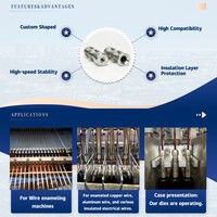 Matrices d'émaillage de formes spéciales pour le revêtement isolant des fils profilés, directement de l'usine, personnalisables et durables