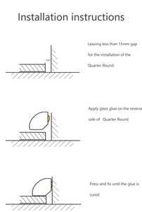 Jupe de sol encastrée en <span class=keywords><strong>stratifié</strong></span>, Design moderne, 1/4 pouces, accessoires de moulage de sol, offre spéciale - Product Image 3