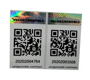 3d hologram security sticker printing scratch code number hologram