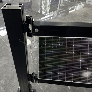 Thời tiết năng lượng mặt trời hàng rào Bảng điề<span class=keywords><strong>u</strong></span> khiển năng lượng mặt trời Vườn hàng rào đen dọc bảng điề<span class=keywords><strong>u</strong></span> khiển năng lượng mặt trời hàng rào khung với thiết kế bền - Product Image 3