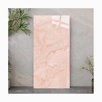 Carrelage pleine masse en porcelaine 600x1200, assortiment rose blush onyx, marbre poli brillant, brique réfractaire moderne, pour murs et sols résidentiels USA