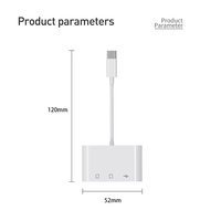 Lector de tarjetas USB tipo C, adaptador OTG, lector de tarjetas Micro USB SD/TF para Macbook, teléfono inteligente, Cable de transferencia de datos, lector de disco U