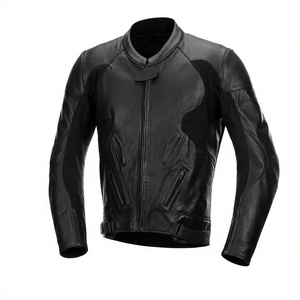 Blouson de moto en cuir de vachette premium noir style vintage à capuche avec protection avant, échantillon personnalisé disponible - Product Image 4