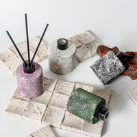 Diffuseur d'arômes en ciment YAVE de style nordique, fait main, inspiré d'Instagram, modèle de bouteille d'aromathérapie, 2 cylindres