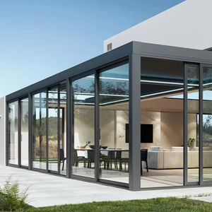 Maison <span class=keywords><strong>moderne</strong></span> personnalisable en verre isolé en aluminium pour l'extérieur Salle de soleil insonorisée et étanche avec <span class=keywords><strong>toit</strong></span> <span class=keywords><strong>plat</strong></span> pour l'extérieur et le parc - Product Image 1